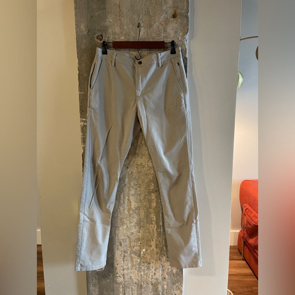 Men's Slim Chino Pants in Light Beige